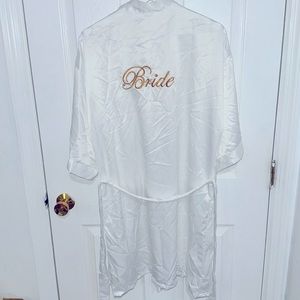The Ring Box: Worn Once - Bride Silk Robe